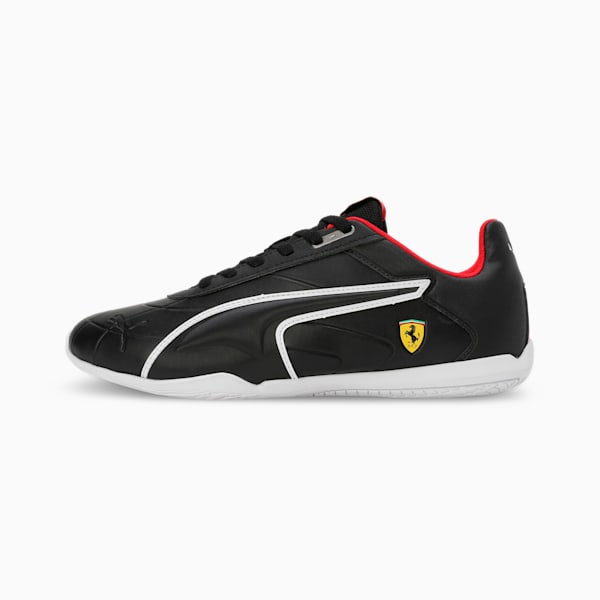 Scuderia Ferrari Tune Cat Motorsport Driving Shoes, PUMA Black-PUMA Black-PUMA White, extralarge-IND