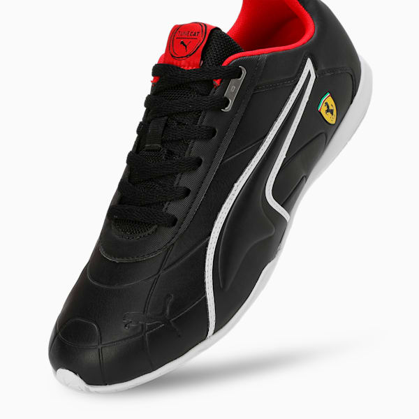 Scuderia Ferrari Tune Cat Motorsport Driving Shoes, PUMA Black-PUMA Black-PUMA White, extralarge-IND