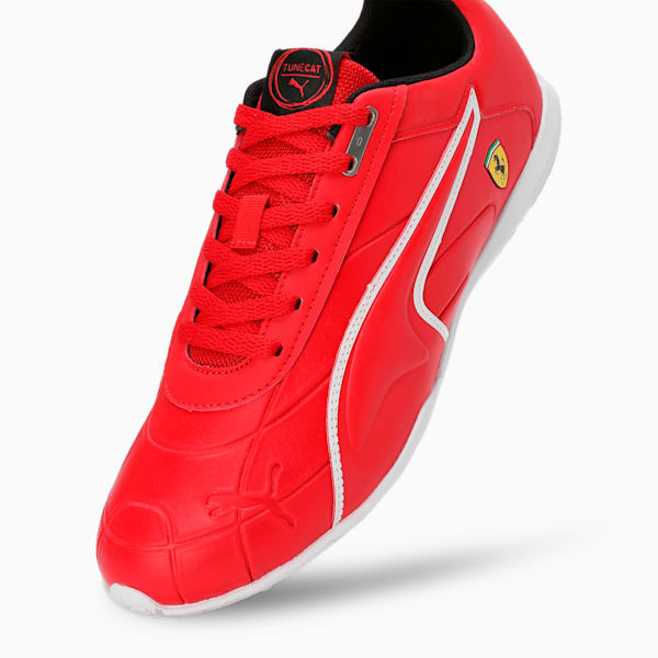 Scuderia Ferrari Tune Cat Motorsport Driving Shoes, Rosso Corsa-Rosso Corsa-PUMA White, extralarge-IND