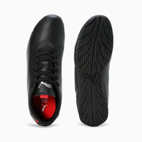 Scuderia Ferrari Neo Cat 2.0 Driving Shoes, PUMA Black-Puma Aged Silver, extralarge-IND