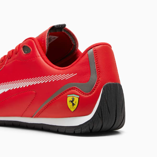 Scuderia Ferrari Neo Cat 2.0 Men's Driving Shoes, Rosso Corsa-PUMA White, extralarge