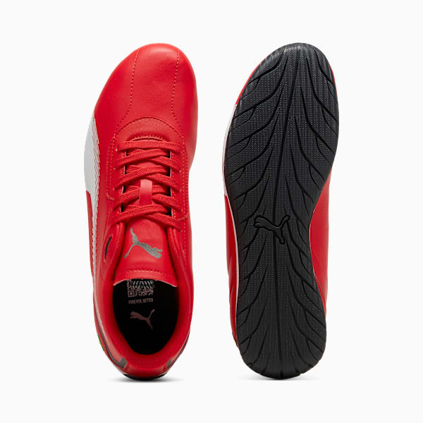 Scuderia Ferrari Neo Cat 2.0 Men's Driving Shoes, Rosso Corsa-PUMA White, extralarge