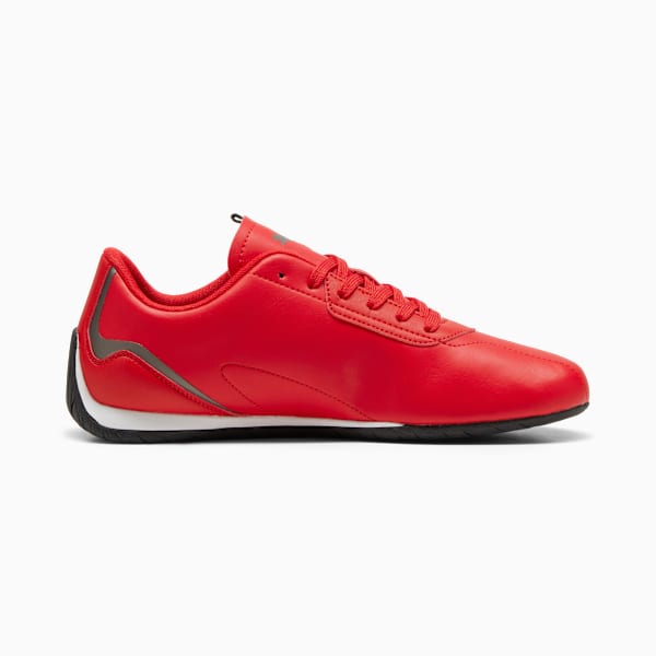 Scuderia Ferrari Neo Cat 2.0 Men's Driving Shoes, Rosso Corsa-PUMA White, extralarge