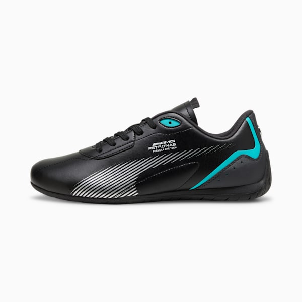 Mercedes-AMG Petronas F1® Neo Cat 2.0 Men's Driving Shoes, PUMA Black-Sheen Green, extralarge