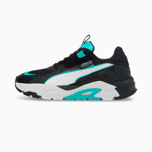 Mercedes AMG Petronas Formula 1® RS-Trck Unisex Shoes, Ocean Tropic-PUMA White, extralarge-IND