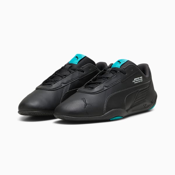 Mercedes AMG-Petronas F1® R-Cat Machina Unisex Shoes, PUMA Black-Sheen Green, extralarge