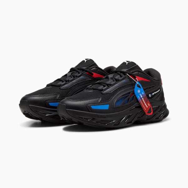 BMW M Motorsport Exotek NITRO™ Men's Sneakers, PUMA Black-Pop Red-Cool Cobalt, extralarge