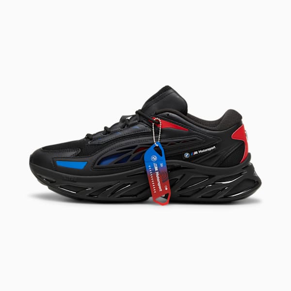 BMW M Motorsport Exotek NITRO™ Men's Sneakers, PUMA Black-Pop Red-Cool Cobalt, extralarge