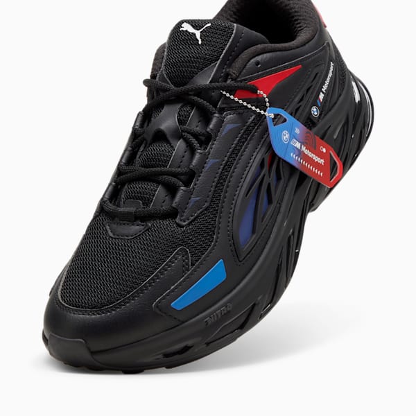 BMW M Motorsport Exotek NITRO™ Men's Sneakers, PUMA Black-Pop Red-Cool Cobalt, extralarge