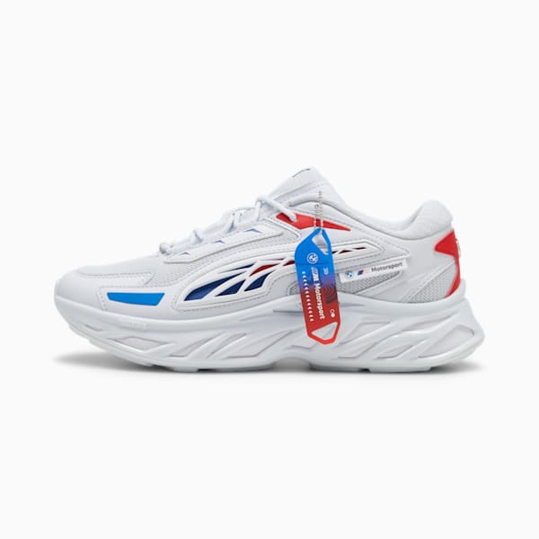 BMW M Motorsport Exotek NITRO™ Men's Sneakers, Silver Mist-Pop Red-Cool Cobalt, extralarge