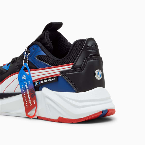 BMW MMS RS-Puls Women's Motorsport Sneakers, PUMA Black-PUMA White-Pro Blue, extralarge-IND