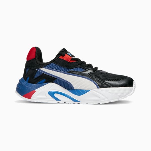 BMW M Motorsport RS-Trck Little Kids' Sneakers, PUMA Black-PUMA White-Cool Cobalt, extralarge