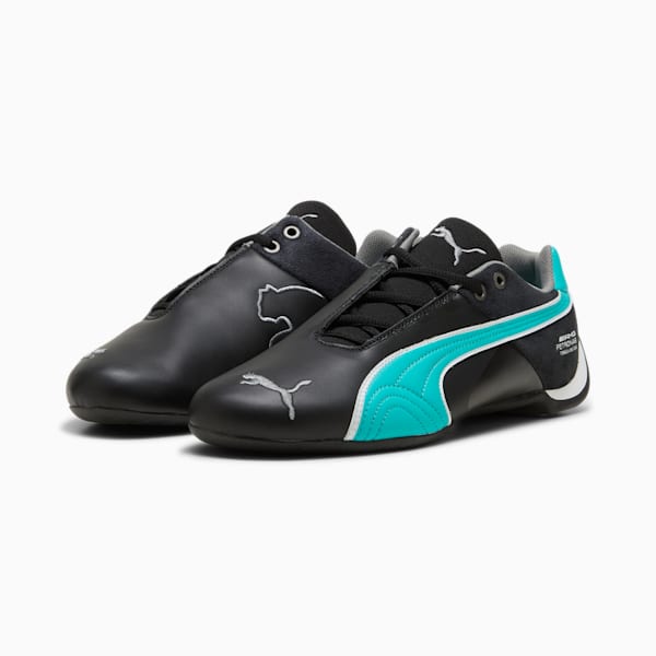 Mercedes AMG-Petronas F1® Future Cat Unisex Shoes, PUMA Black-Sheen Green, extralarge