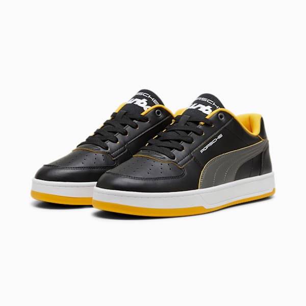 Porsche Legacy Caven 2.0 Unisex Motorsport Sneakers, PUMA Black-Cool Dark Gray, extralarge-IND