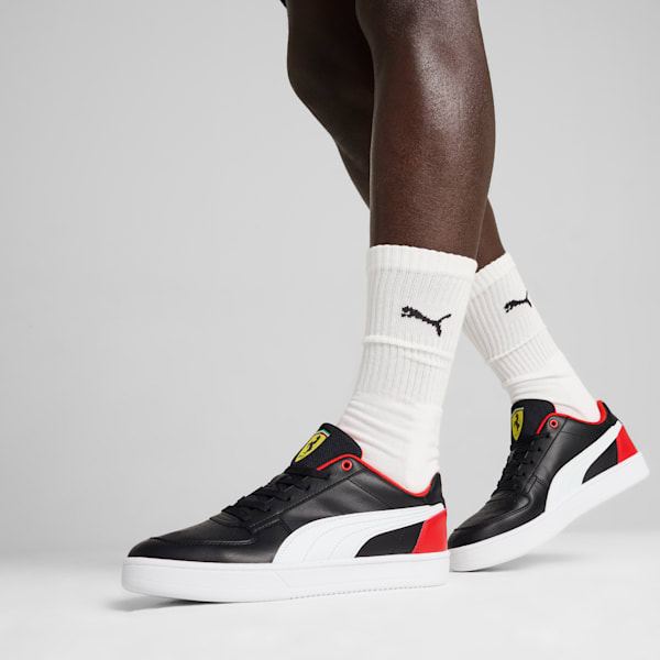 Tenis Scuderia Ferrari Caven 2.0, PUMA Black-PUMA White-Rosso Corsa, extralarge