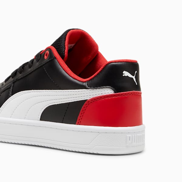 Scuderia Ferrari Caven 2.0 Big Kids' Sneakers, PUMA Black-PUMA White-Rosso Corsa, extralarge