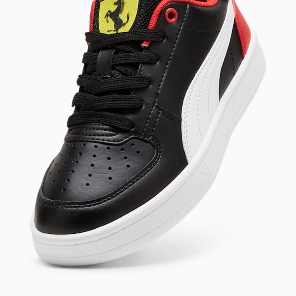 Scuderia Ferrari Caven 2.0 Big Kids' Sneakers, PUMA Black-PUMA White-Rosso Corsa, extralarge