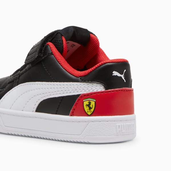 Tenis para bebés Scuderia Ferrari Caven 2.0, PUMA Black-PUMA White-Rosso Corsa, extralarge