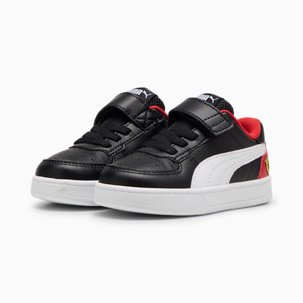 Scuderia Ferrari Caven 2.0 Toddlers' Sneakers, PUMA Black-PUMA White-Rosso Corsa, extralarge