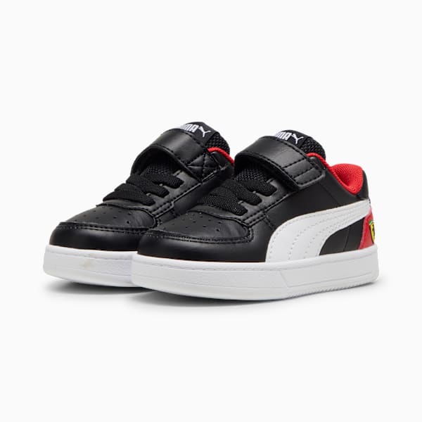 Tenis para bebés Scuderia Ferrari Caven 2.0, PUMA Black-PUMA White-Rosso Corsa, extralarge
