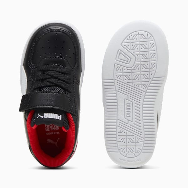 Tenis para bebés Scuderia Ferrari Caven 2.0, PUMA Black-PUMA White-Rosso Corsa, extralarge