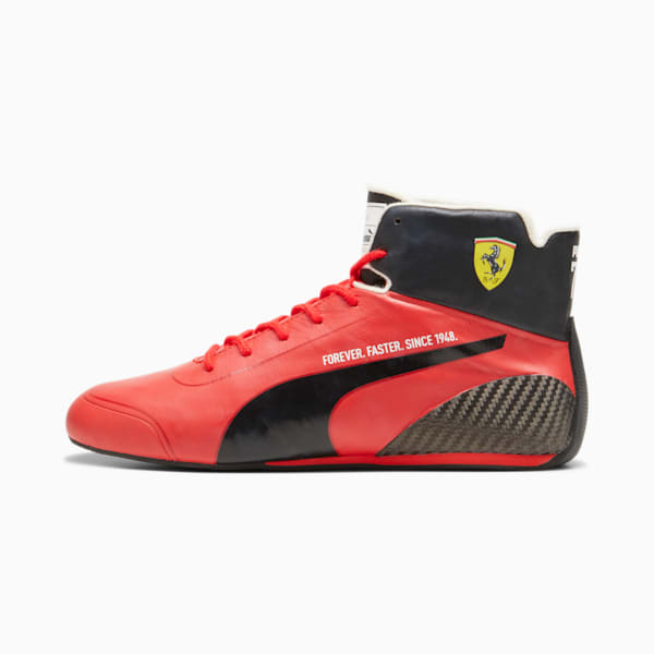 Scuderia Ferrari Speedcat Pro Carlos Sainz PUMA 75th Year Anniversary Celebration Men's Driving Shoes, Rosso Corsa-PUMA Black, extralarge