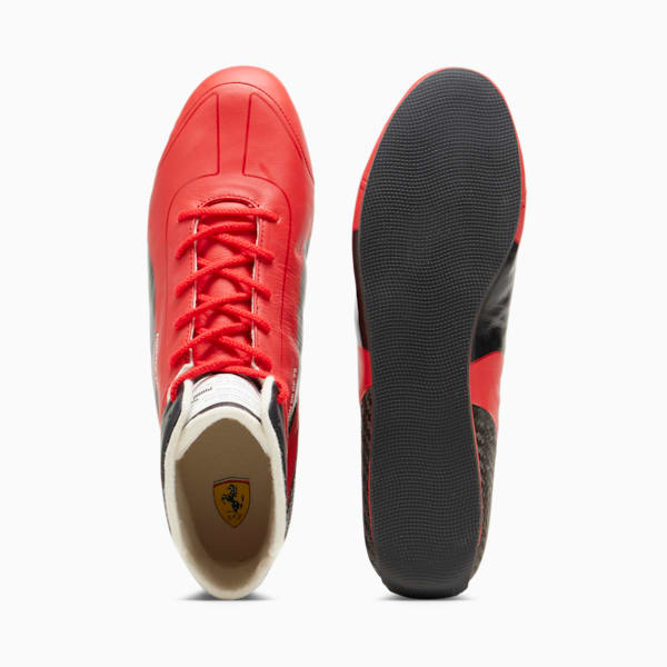 Zapatos de piloto Scuderia Ferrari Speedcat Pro Carlos Sainz PUMA Celebración del 75 aniversario para hombre, Rosso Corsa-PUMA Black, extralarge