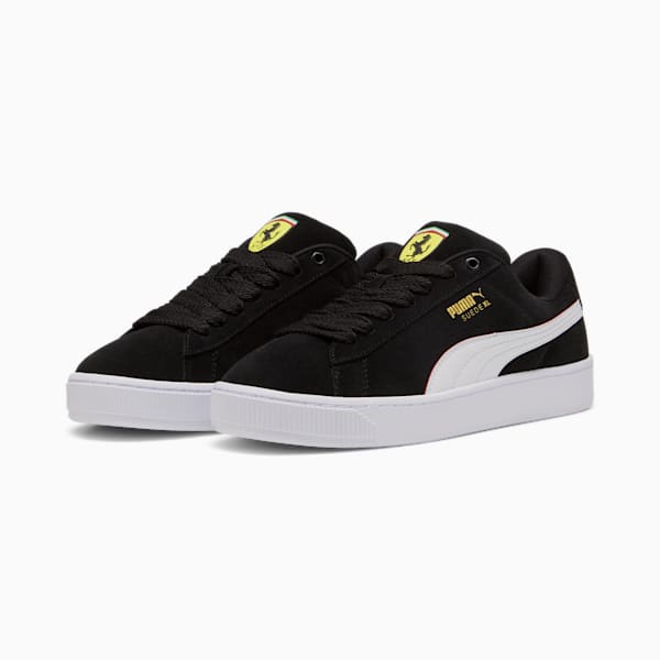 Scuderia Ferrari Suede XL Men's Sneakers, PUMA Black-PUMA White, extralarge