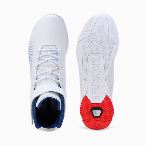 BMW M Motorsport A3rokart Mid Unisex Sneakers, PUMA White-Cool Cobalt, extralarge-IND