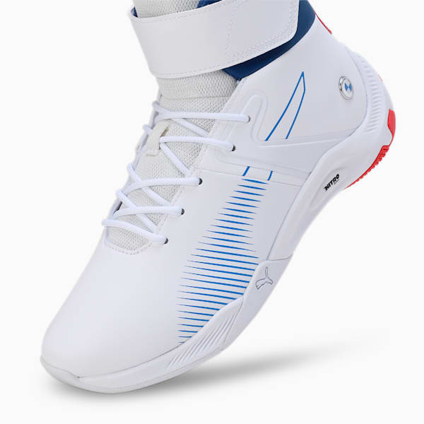 BMW M Motorsport A3rokart Mid Sneakers, PUMA White-Cool Cobalt, extralarge-IND