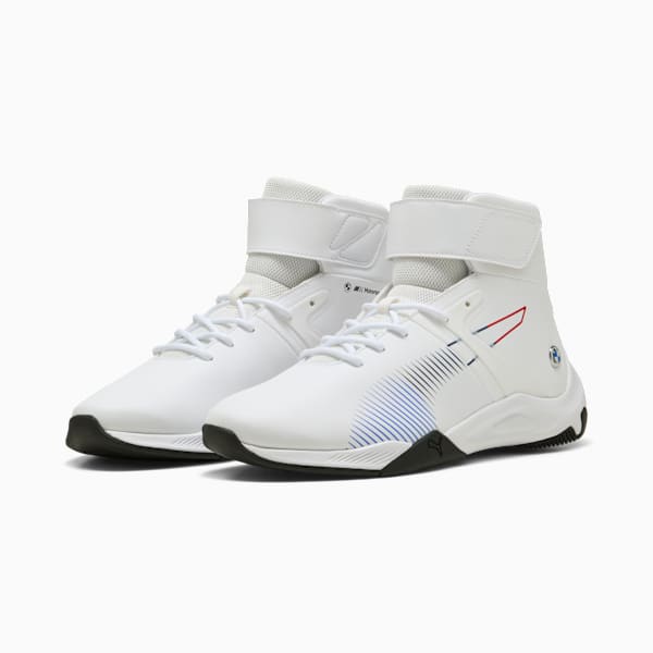 BMW M Motorsport A3rokart Mid Sneakers, PUMA White-PUMA Black, extralarge-IND