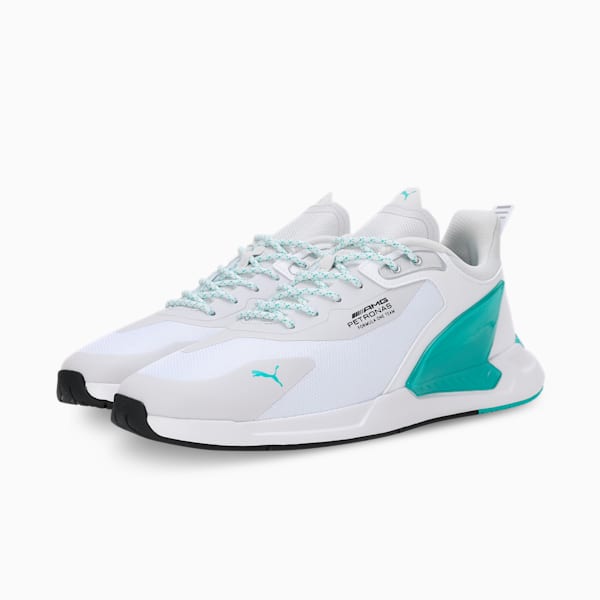 MAPF1 Zenonspeed Motorsport Shoes, PUMA White-Sheen Green, extralarge-IND