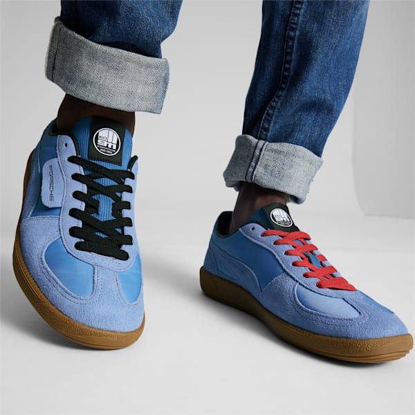 Porsche Legacy Palermo OG 911 Motorsport Sneakers, Team Light Blue-Gum, extralarge