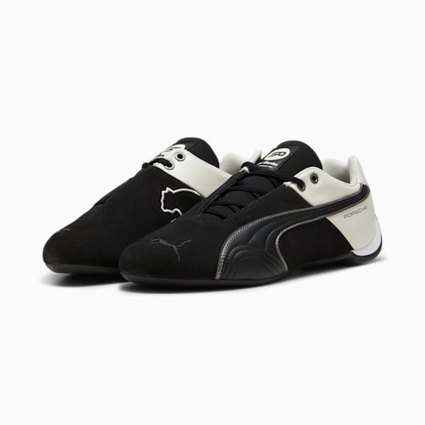 Porsche Legacy Future Cat Men's Motorsport Shoes, PUMA Black-Alpine Snow, extralarge