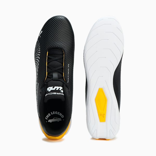 メンズ ポルシェ レガシー ドリフト キャット デシマ ドライビングシューズ, PUMA Black-Sport Yellow, extralarge-JPN