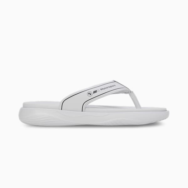 BMW MMS Softride Seave Men's Flip-Flops, Silver Mist-PUMA Black, extralarge-IND