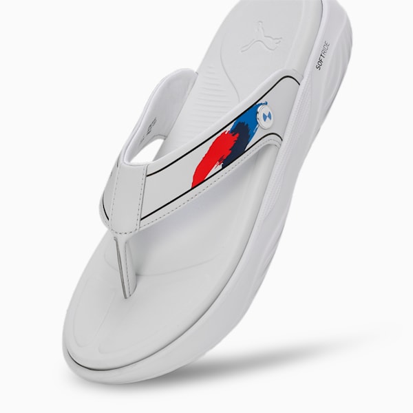 BMW MMS Softride Seave Men's Flip-Flops, Silver Mist-PUMA Black, extralarge-IND