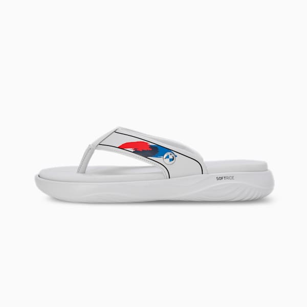 BMW MMS Softride Seave Men's Flip-Flops, Silver Mist-PUMA Black, extralarge-IND