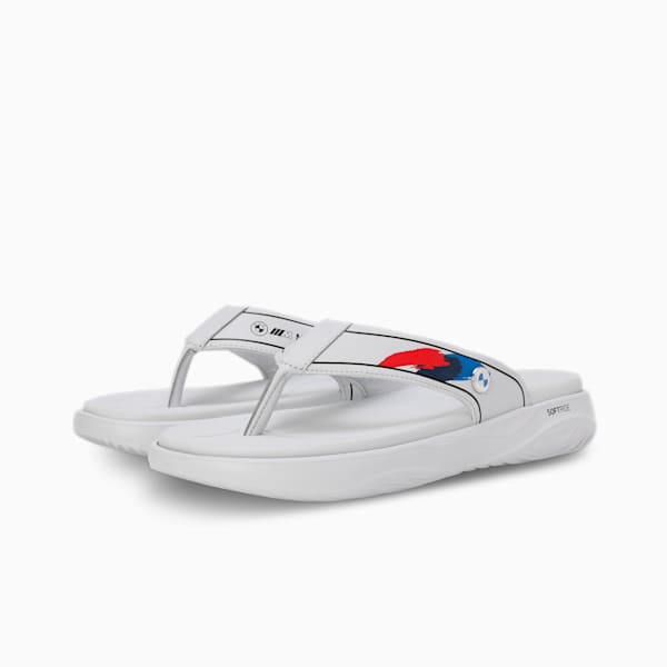 BMW MMS Softride Seave Men's Flip-Flops, Silver Mist-PUMA Black, extralarge-IND