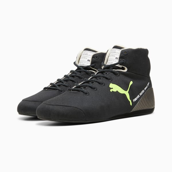 Tenis para conducir Mercedes-AMG PETRONAS Speedcat Pro Lewis Hamilton de 75 años, PUMA Black-Fizzy Yellow, extralarge