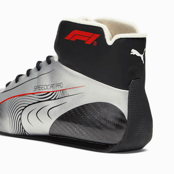Zapatos para conducción PUMA x Fórmula 1® Las Vegas Grand Prix Speedcat Pro para hombre, PUMA Black-PUMA Silver-Pop Red, extralarge
