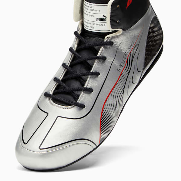 PUMA x Formula 1® Las Vegas Grand Prix Speedcat Pro Men's Driving Shoes, PUMA Black-PUMA Silver-Pop Red, extralarge
