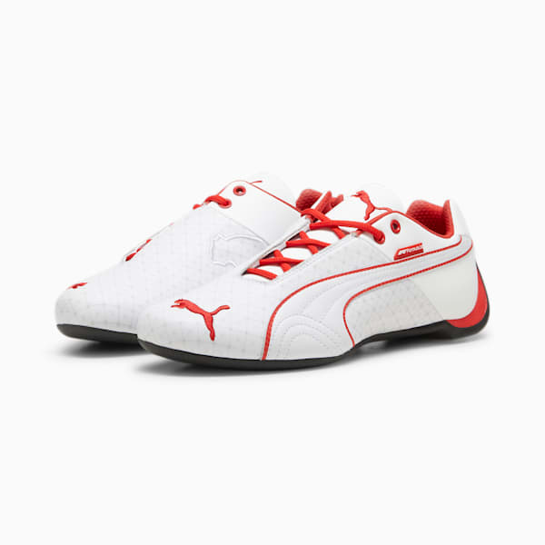 PUMA x F1® Future Cat Motorsport Men's Shoe, PUMA White-Pop Red, extralarge