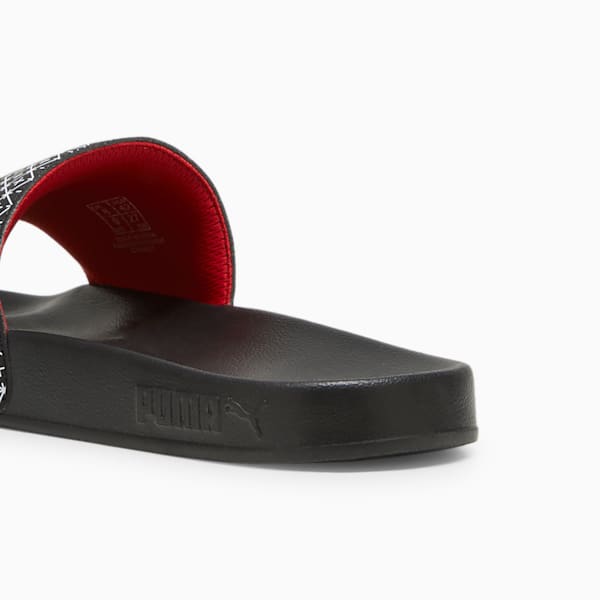 F1 Leadcat 2.0 Unisex Motorsport Slides, PUMA Black-Pop Red, extralarge-IND
