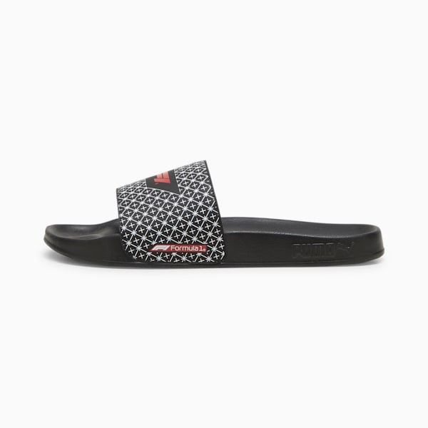 PUMA x F1® Leadcat 2.0 Men's Slides, PUMA Black-Pop Red, extralarge