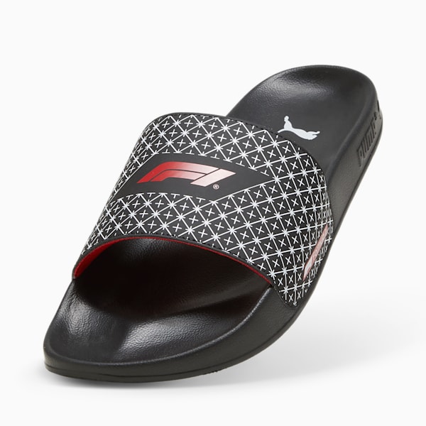 F1 Leadcat 2.0 Motorsport Slides, PUMA Black-Pop Red, extralarge-IND