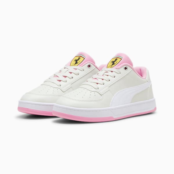 Scuderia Ferrari Caven 2.0 Women's Motorsport Shoes, Vapor Gray-PUMA White-Pink Lilac, extralarge-IND