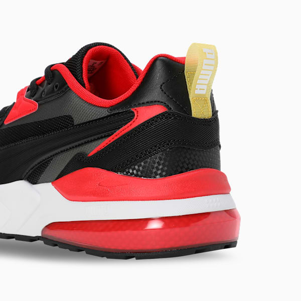 Scuderia Ferrari VIS2K Motorsport Shoes, PUMA Black-Rosso Corsa-Puma Aged Silver, extralarge-IND