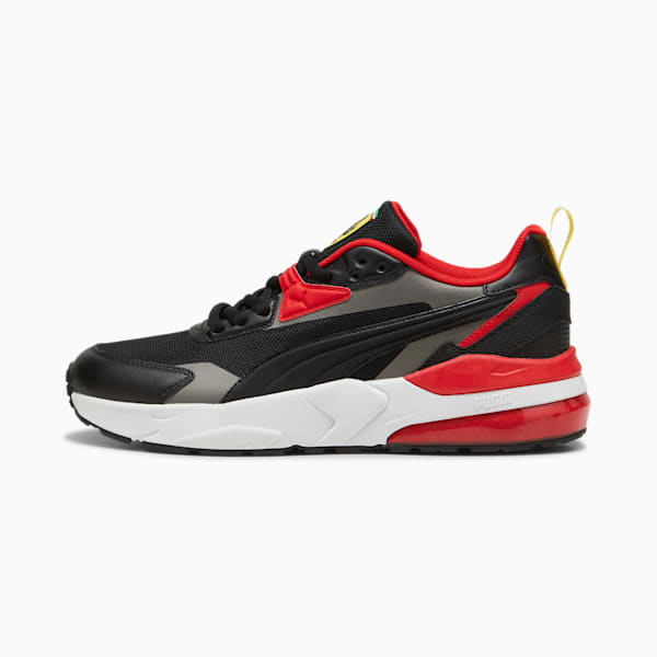 Tenis Scuderia Ferrari VIS2K Motorsport, PUMA Black-Rosso Corsa-Puma Aged Silver, extralarge