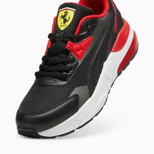 Tenis Scuderia Ferrari VIS2K Motorsport, PUMA Black-Rosso Corsa-Puma Aged Silver, extralarge